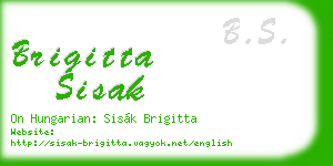 brigitta sisak business card